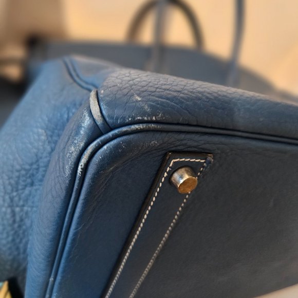 Hermes Birkin 40 Blue Palladium hardware - Picture 14 of 16
